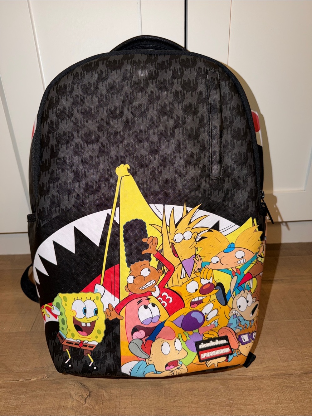 Sprayground®️ Black Multicolor Nickelodeon Cartoon Backpack